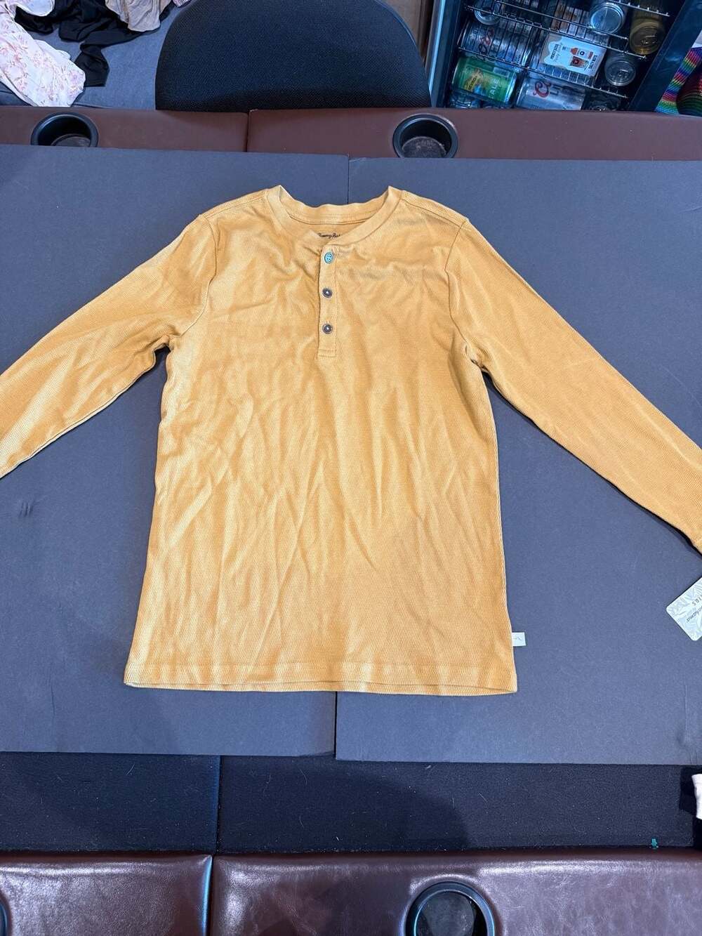 Tommy Bahama Kids Long Sleeve Thermal Henley Size XXL 16